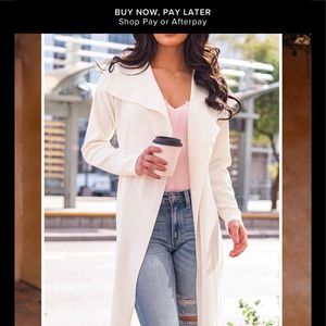 Priceless White Trenchcoat